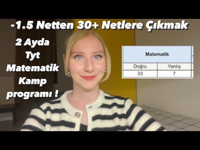 Tyt Matematikte -1.5 Netten 30+ Netlere Nasıl Çıktım ! 60 Günde 30+ Tyt Matematik | yks2024