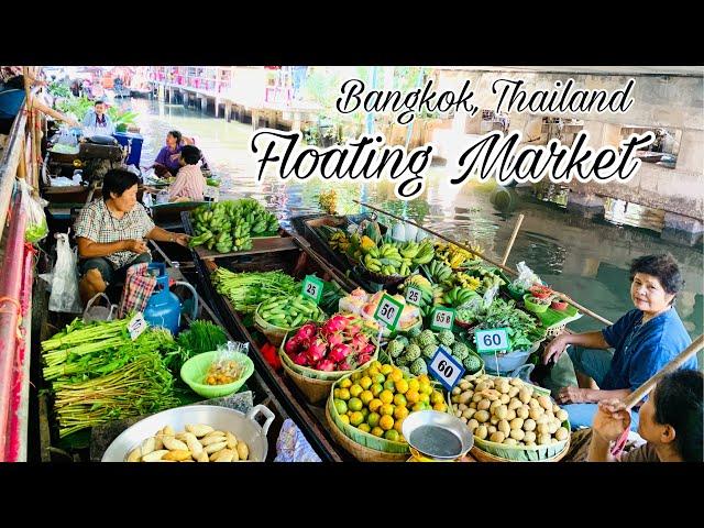 THIS IS HOW FLOATING MARKET IN BANGKOK, THAILAND LOOKS LIKE + RIVERBOAT TOUR [KHLONG LAT MAYOM]