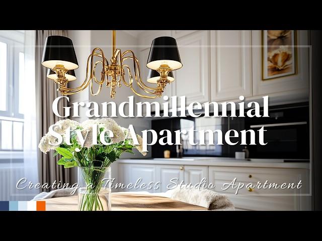 Creating a Timeless Studio Apartment with Grandmillennial Aesthetic