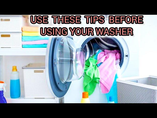 These Tips Are Important Before Using Your Washing Machine - Prepare Before Using Your Washer