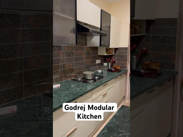 Godrej Modular Kitchen #godrejinterio #modularkitchen #kitchen #steelkitchenproducts