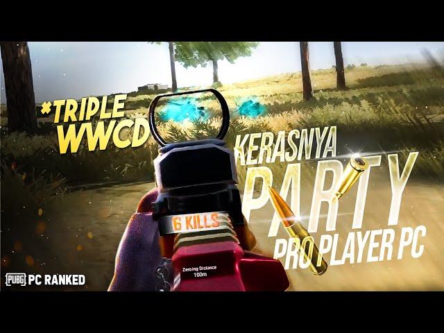 RANKED KERAS TRIPLE WWCD BARENG PRO PLAYER PUBG PC !! RYAN PRAKASHA PUBG PC