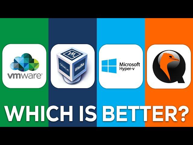 VMware vs VirtualBox vs Hyper-V vs QEMU | Which Virtual Machine is Best? (2024)