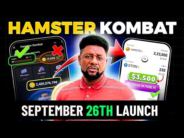 Hamster Kombat Launch Date Announcement - (Profit per Hour worth) ($4000 Airdrop on Crypto)