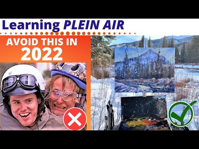 Plein Air Painting- Top 4 Beginner Plein Air MISTAKES To Avoid In 2022