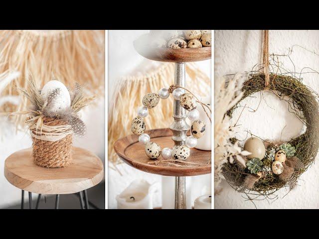 Osterdeko einfach selber machen | DIY Osterdeko | Gesteck Kranz