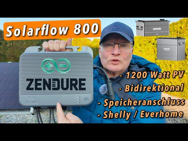 Zendure SolarFlow 800 Balkonkraftwerk ️ - 1200 W PV, bidrektional, integr. Speicher-Schnittstelle