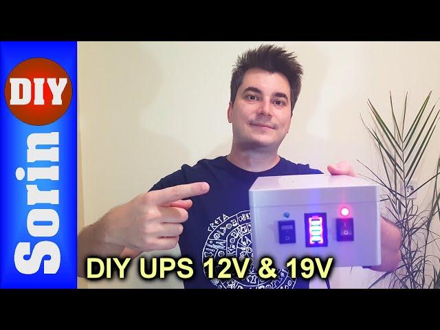 DIY UPS with 12V and 19V (for Asus router) part 1/3