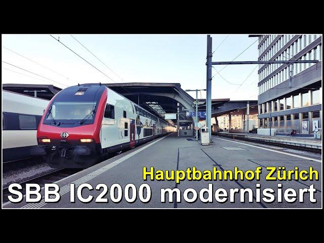 IC 2000 Modernisiert kommt beim Hauptbahnhof Zürich