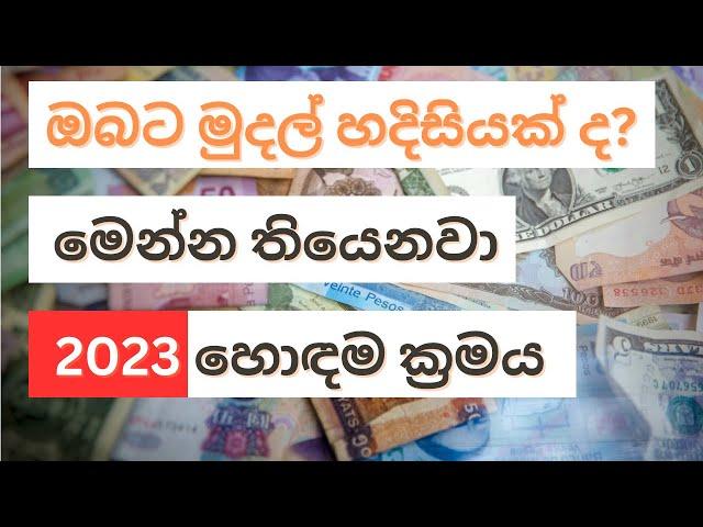 Need Money  මුදල් හදිසියක් ද ?