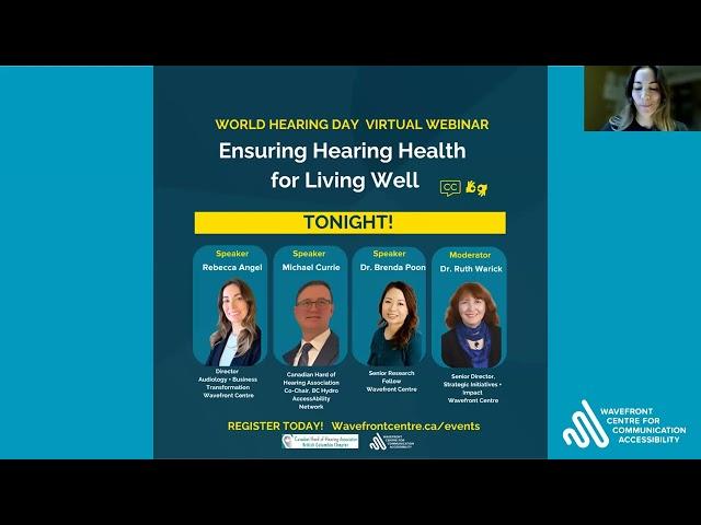 WEBINAR RECORDING | World Hearing Day: Ensuring Hearing Health for Living Well, 3 March 2025