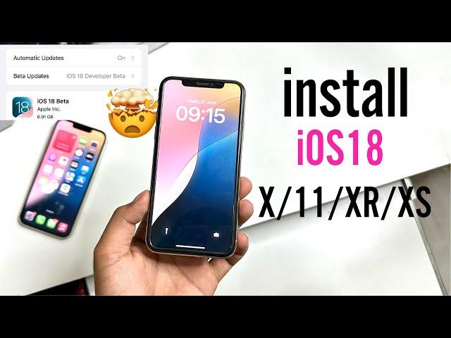 How To Install iOS 18 in iPhone 11/X/XR/ All iPhones Let's Try Guys | How to Get iOS 18 On iPhone 12