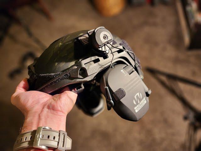 How to attach a walker headset on to a Hard Head Veteran's helmet hhv