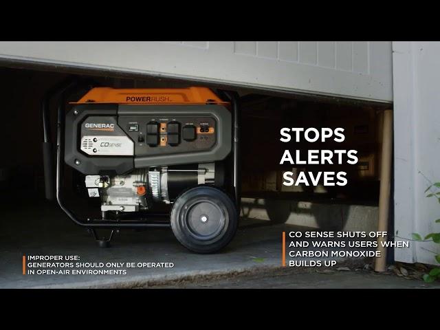 Generac COsense® Technology STOPS, ALERTS, SAVES. Powerful protection from hazardous carbon monoxide