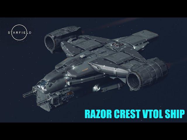 Starfield Ship Building Guide - Star Wars Razor Crest inspired VTOL ship