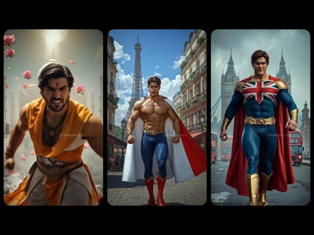 Which Country Would Make the BEST Superhero? #ai #aiart #viralvideo #country #superhero
