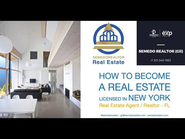 How to Become a Real Estate Licensed Agent/Realtor in New York NY