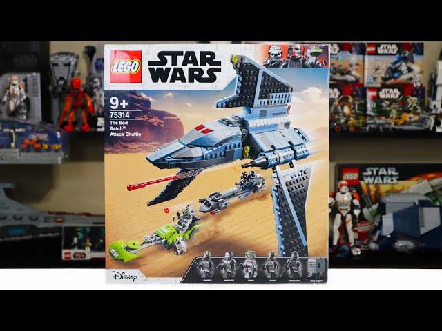 LEGO Star Wars 75314 BAD BATCH ATTACK SHUTTLE Review! (2021)