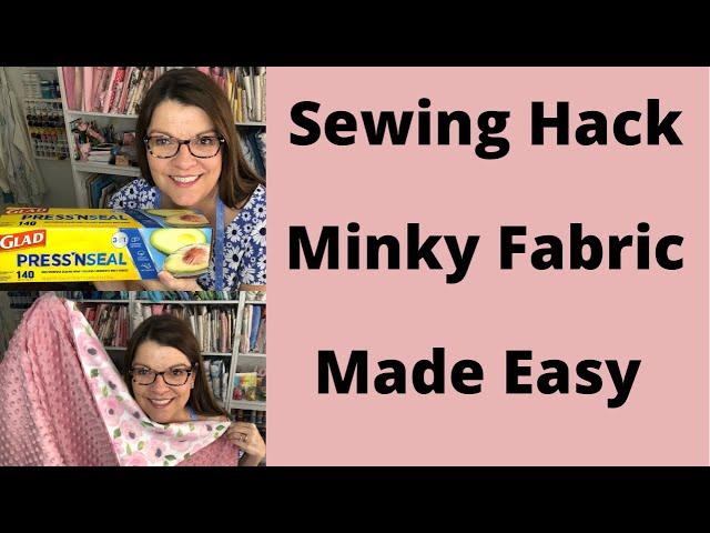 Amazing Hack! Sewing Plush Microfiber Fabric (Minky) Made Easy!