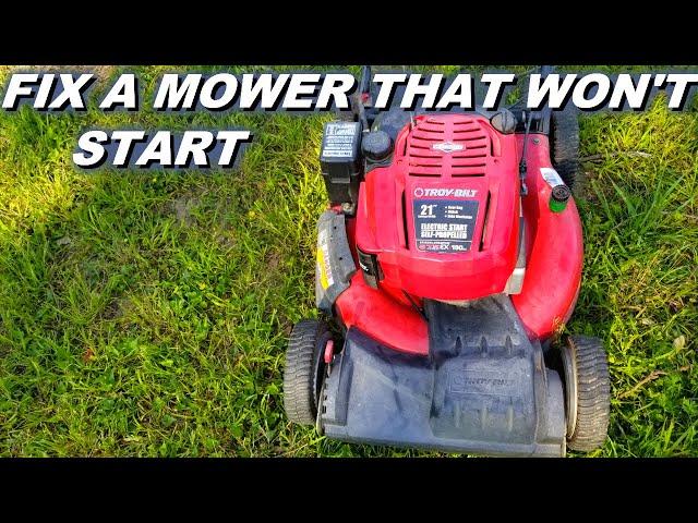 Fixing a Troybilt mower that won't start