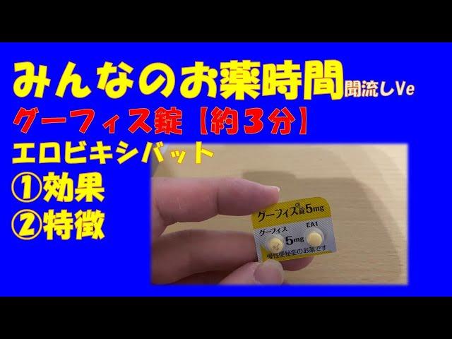 【一般の方向け】グーフィス錠/エロビキシバット錠の解説【約３分で分かる】【みんなのお薬時間】【聞き流し】