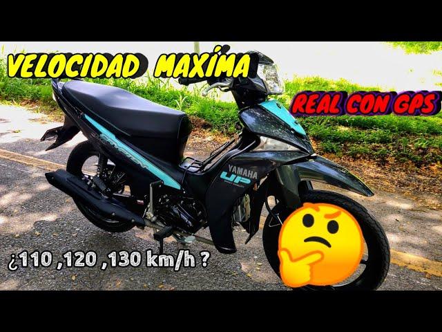 YAMAHA CRYPTON FI UP 2022 VELOCIDAD MÁXIMA CON GPS ¿110/120/130?km/h