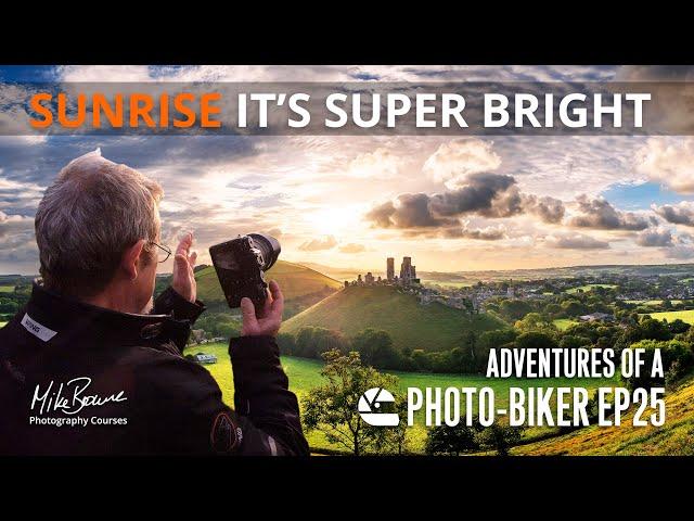 HDR Exposure Bracketing Sunrise at Corfe Castle - Mike Browne [Photo Biker EP25]