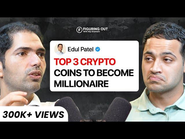 Crypto: Scams, Bitcoin, Investment, Government Tax, & Future - Edul Patel Mudrex | FO231 Raj Shamani