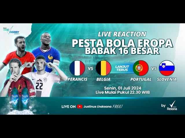 16 BESAR : PERANCIS VS BELGIA & PORTUGAL VS SLOVENIA - THE DERBY S2 EPS 11 [LIVE REACTION]