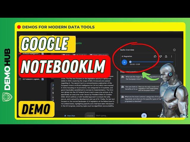 Master Google NotebookLM: Advanced Demo & Tutorial to the New AI Tool | DemoHub.Dev