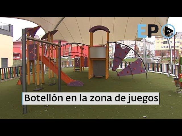 Botellón en la zona de juegos