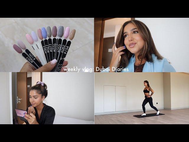 weekly vlog living in Dubai  creating content, overpriced coffees, new nails & workout