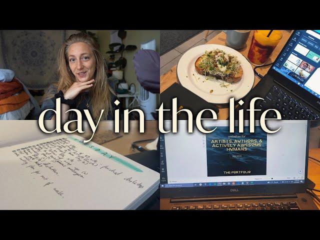 a very productive day in the life vlog | writer, web developer, freelancer