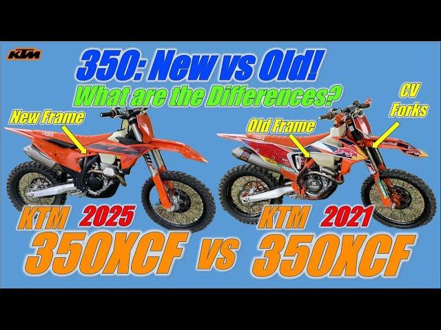 2025 KTM 350XCF vs 2021 KTM 350 Kailub Russell Editon Back to Back: What are the DIfferences?