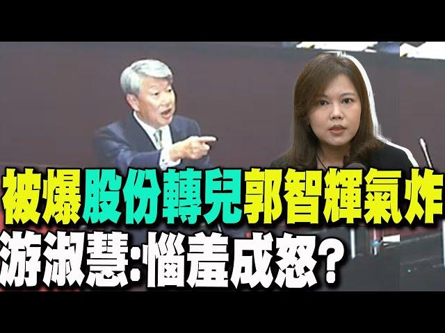 【每日必看】被爆"股份轉兒"郭智輝氣炸 游淑慧:惱羞成怒?｜立委控"兒子公司當人頭"避申報 郭智輝:不缺錢.無所求 20241120