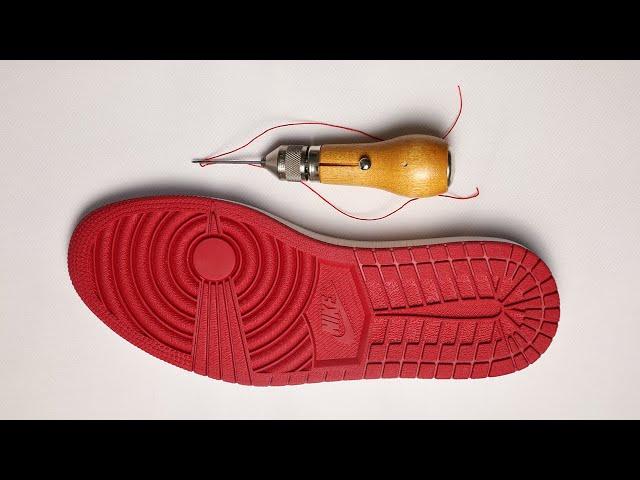 BEGINNER Sneaker Sole Stitching for Restoration