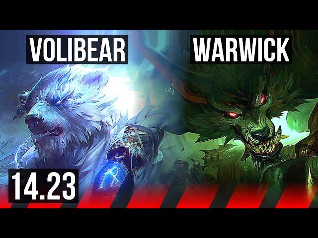 VOLIBEAR vs WARWICK (TOP) | KR Master | 14.23