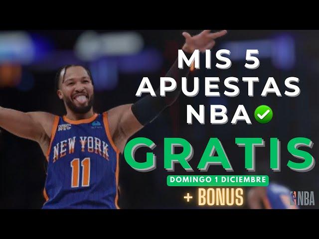 MIS 5 APUESTAS NBA GRATIS 01 DICIEMBRE 2024 +BONUS ‑ 1K SUSCRIPTORES