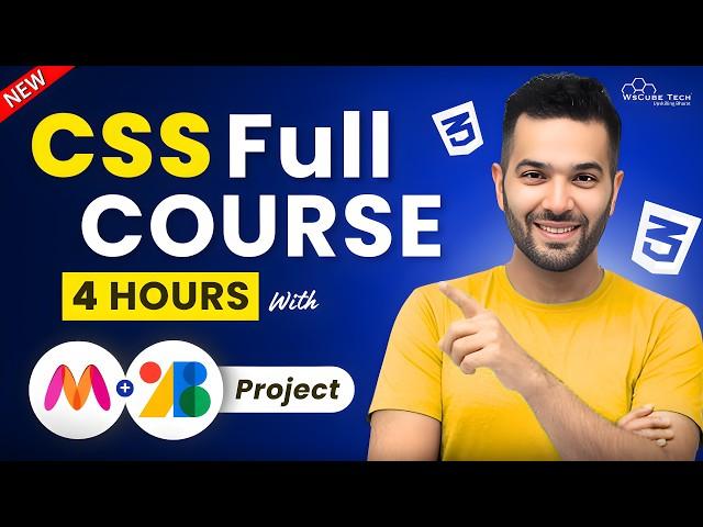 CSS Full COURSE for Beginners in 4 HOURS | Learn CSS in 2024 with Practical