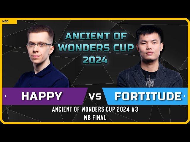 WC3 - [UD] Happy vs Fortitude [HU] - WB Final - Ancient of Wonders Cup 2024 #3