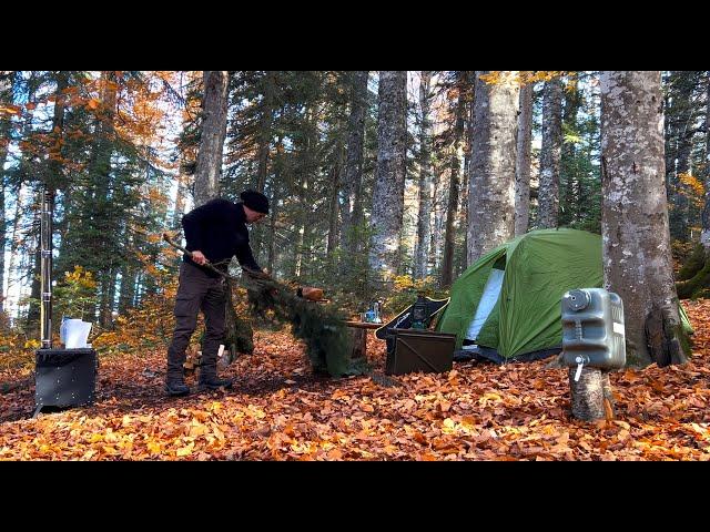 CAMPING IN THE FOREST ALONE | HOW TO MAKE PIZZA | PÜRENLİ YAYLASI | PİZZA NASIL YAPILIR | SOLO CAMP