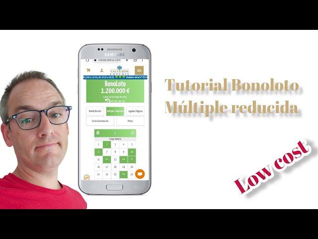 Tutorial Bonoloto reducida Low Cost por el móvil