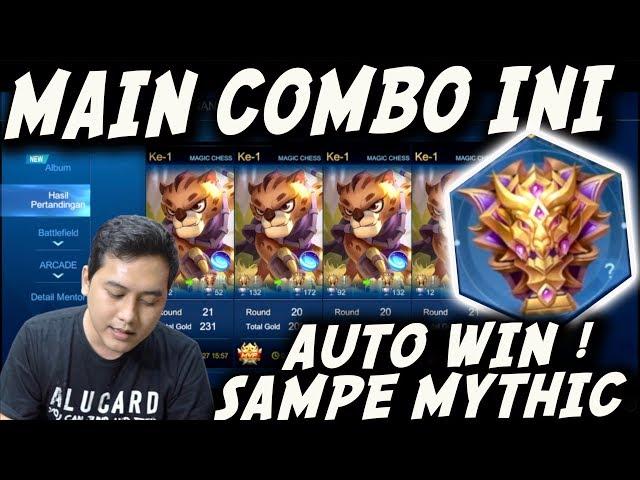 CARA GAMPANG KE MYTHIC ! PAKE COMBO INI DIJAMIN WINSTREAK ! - MAGIC CHESS INDONESIA