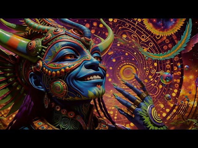 Progressive Psytrance - Electric Samurai / Hallucinations mix 2024 (AI Psychedelic Graphic Visuals)