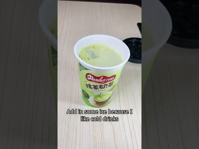 Matcha Instant Drink  #snacks #snackreview