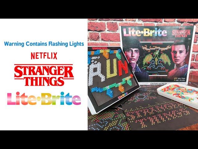 Stranger Things Lite Brite In Action (short edit)| Warning Contains Flashing Lights