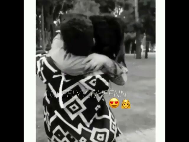 hug whatsapp status ️ so cute couple true love 