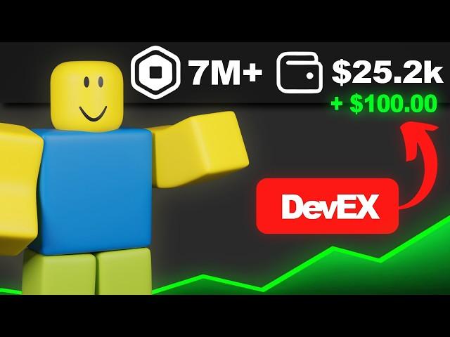 Converting $7,000,000 Robux to REAL LIFE MONEY (Roblox DevEx) As a Small Developer