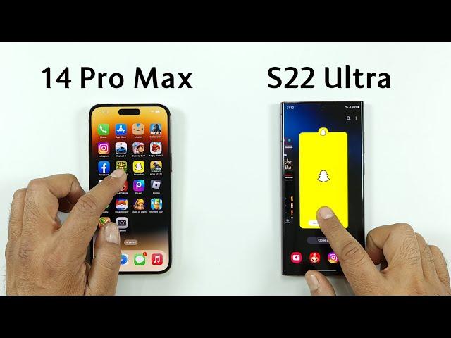 iPhone 14 Pro Max vs Samsung S22 Ultra | SPEED TEST