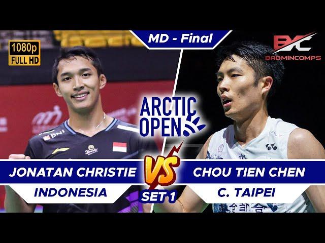 Jonatan Christie (INA/5) vs Chou Tien Chen 周天成 (TPE/7) | Set 1 | CLASH ROYALE Arctic Open 2024